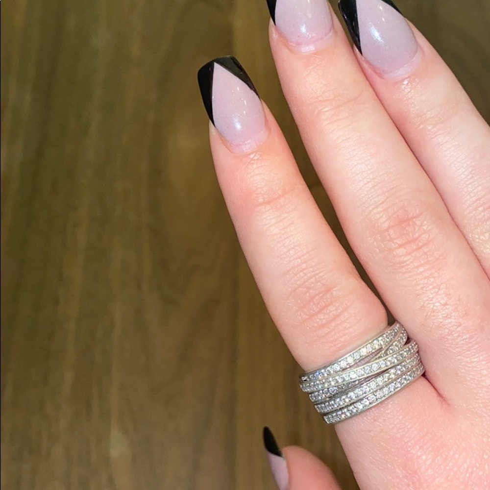 sterling silver and cubic zirconia